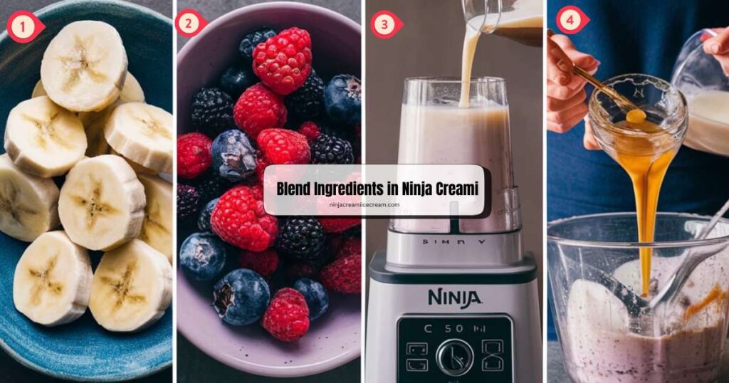 Blend Ingredients in Ninja Creami