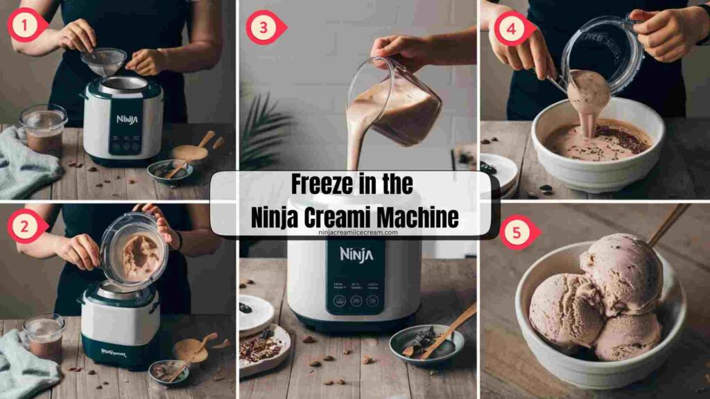 Freeze in the Ninja Creami Machine