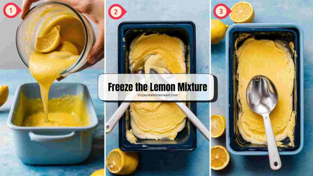 Freeze the Lemon Mixture