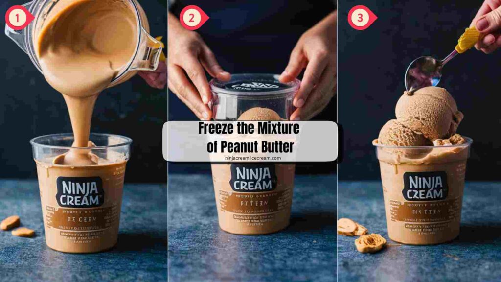 Freeze the Mixture of Peanut Butter