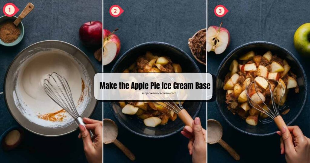 Make the Apple Pie Ice Cream Base