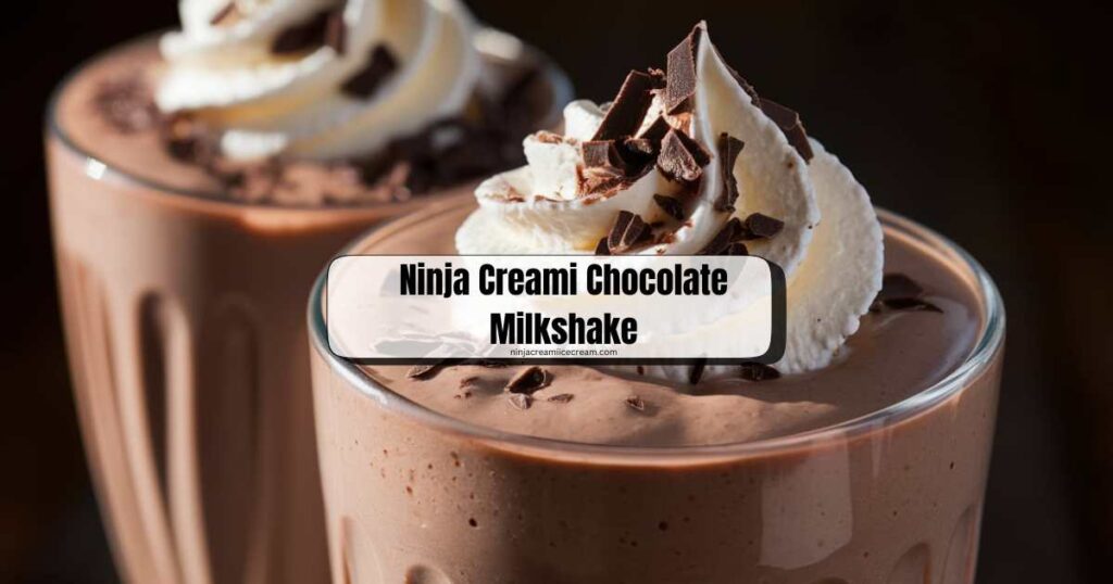 Ninja Creami Chocolate Milkshake