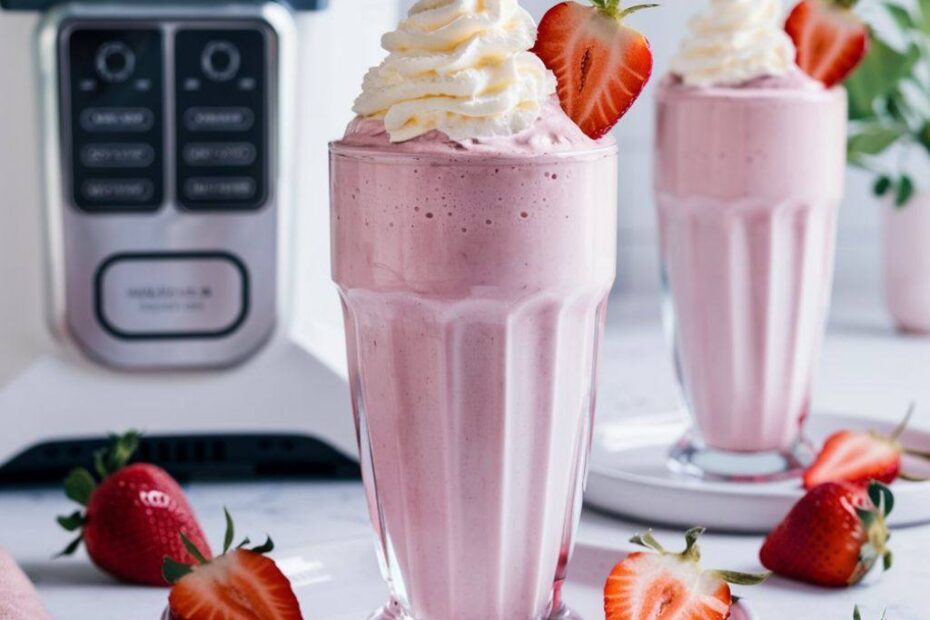 Ninja Creami Strawberry Milkshake Recipe