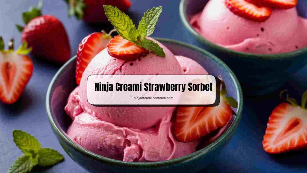 Ninja Creami Strawberry Sorbet