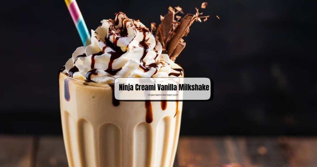 Ninja Creami Vanilla Milkshake