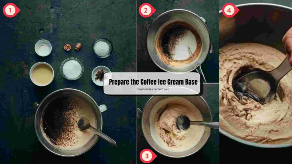 Prepare the Coffee Ice Cream Base