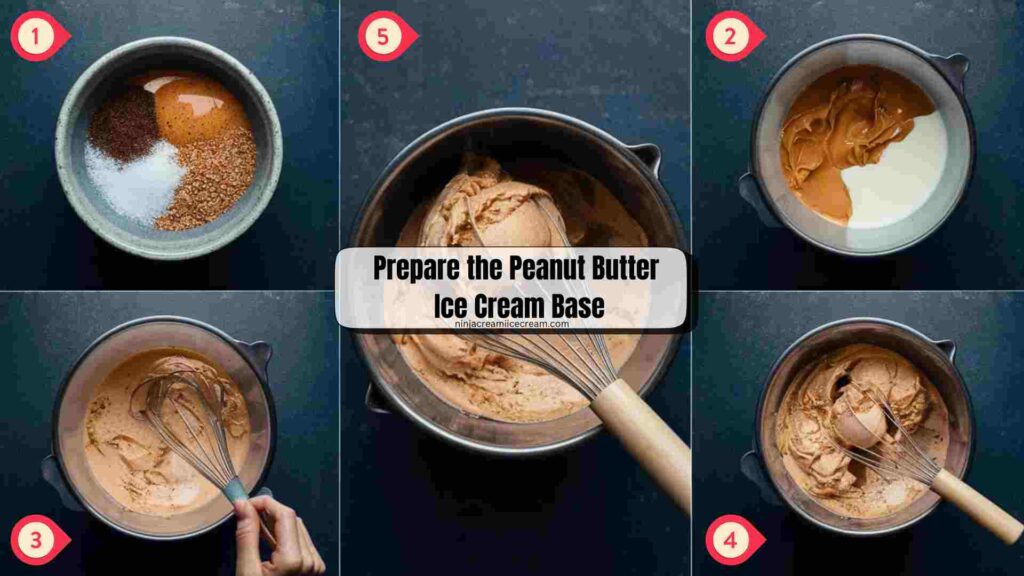 Prepare the Peanut Butter Ice Cream Base