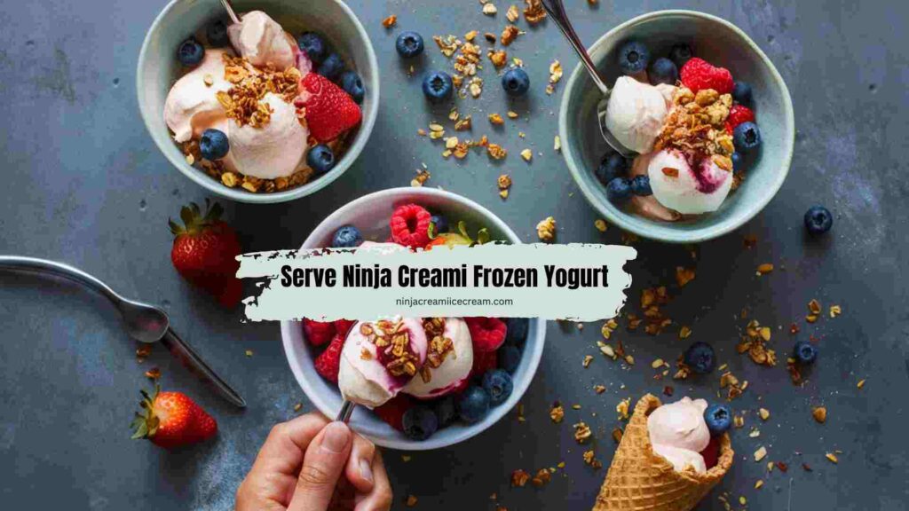 Serve Ninja Creami Frozen Yogurt