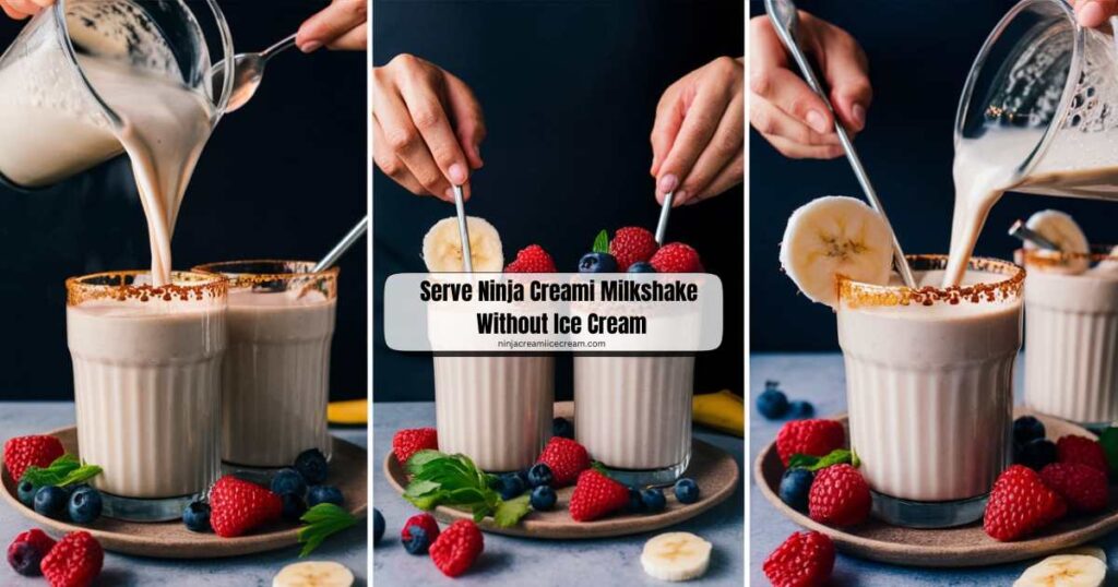 Serve Ninja Creami Milkshake Without Ice Cream