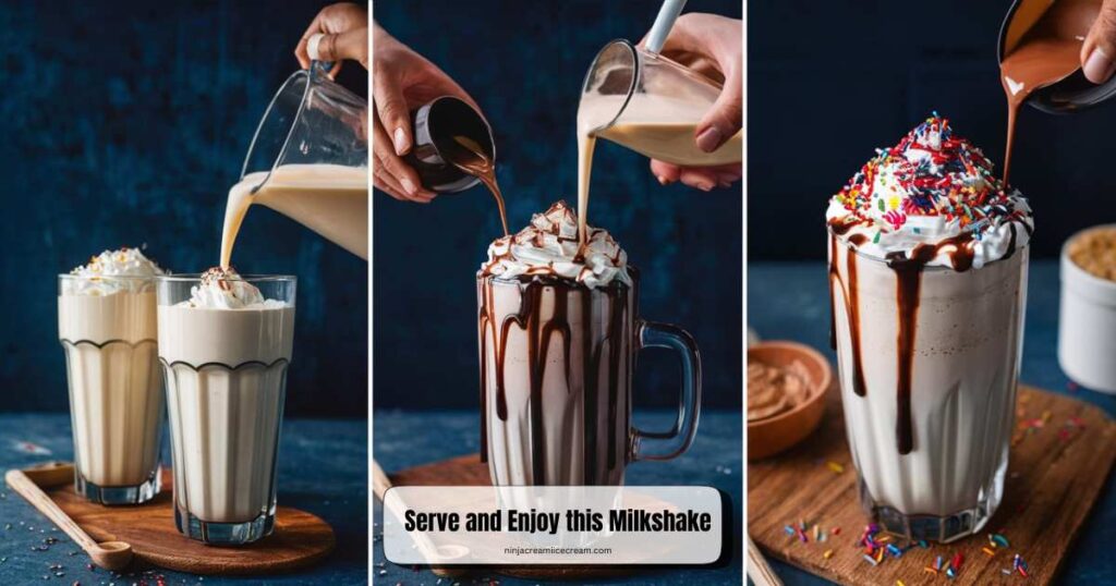 Serve and Enjoy this Milkshake