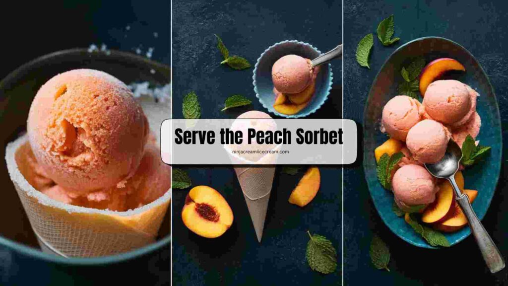 Serve the Peach Sorbet