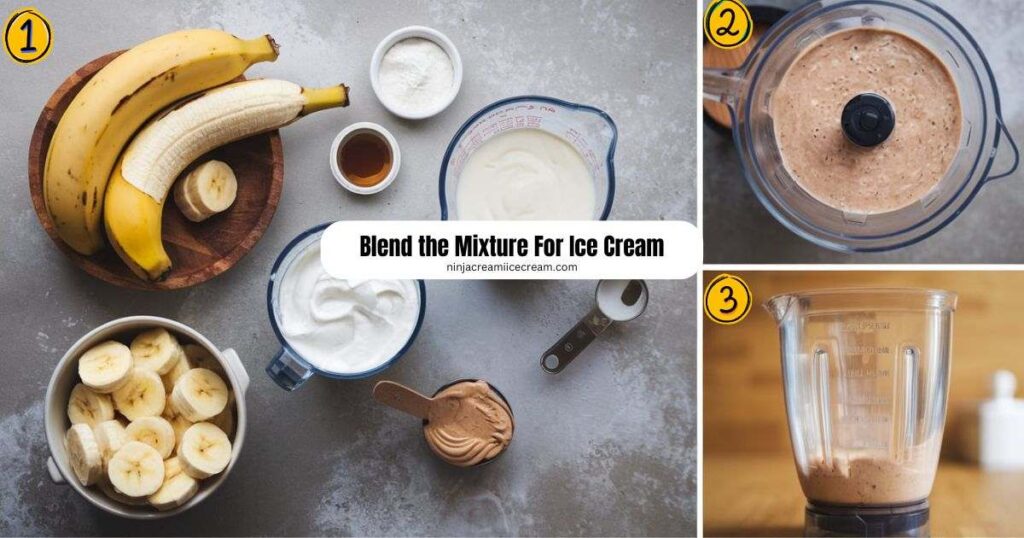 Blend the Mixture For Ice Cream