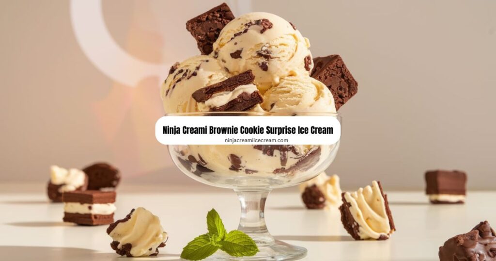 Ninja Creami Brownie Cookie Surprise Ice Cream