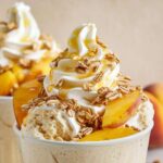 Ninja Creami Peaches & Cream Oatmeal Frozen Yogurt Recipe