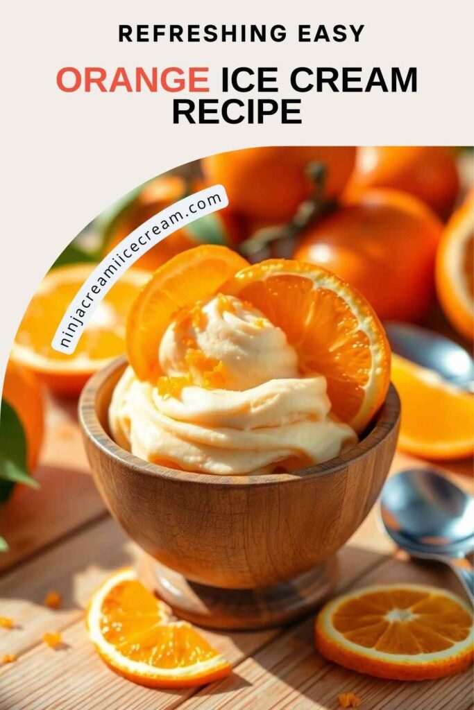 Orange Ice Cream Recipe