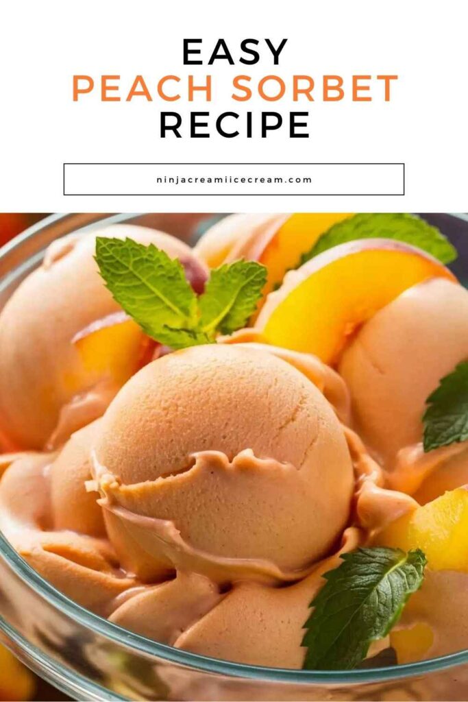 Peach Sorbet Recipe