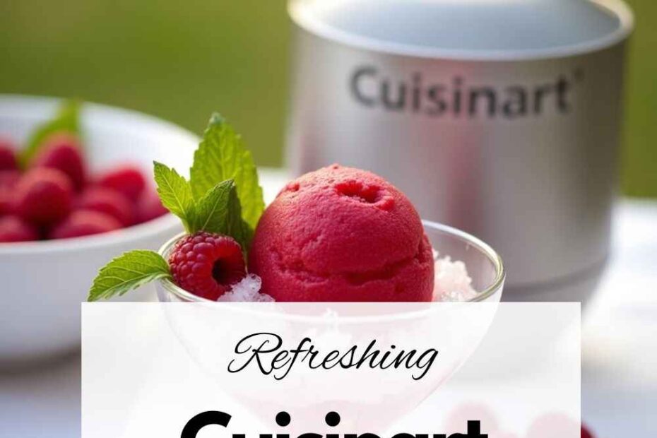 Cuisinart Sorbet Recipe