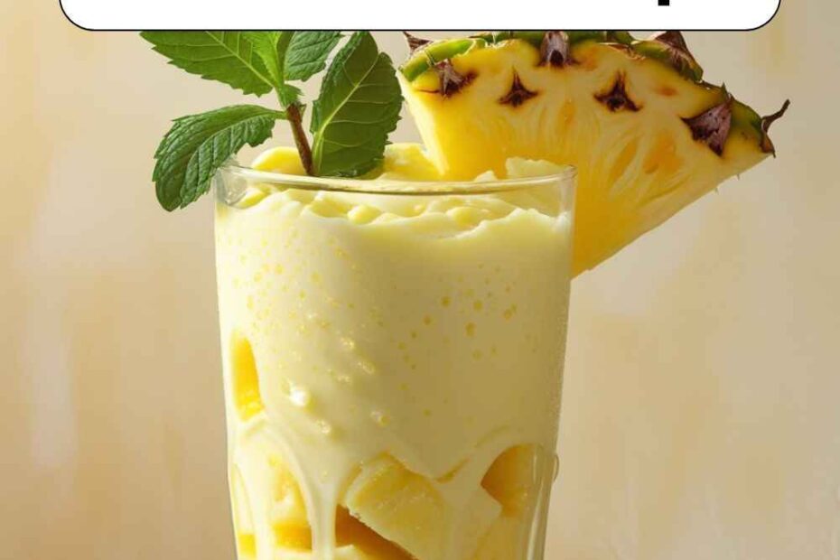 Pineapple Milkshake Recipe