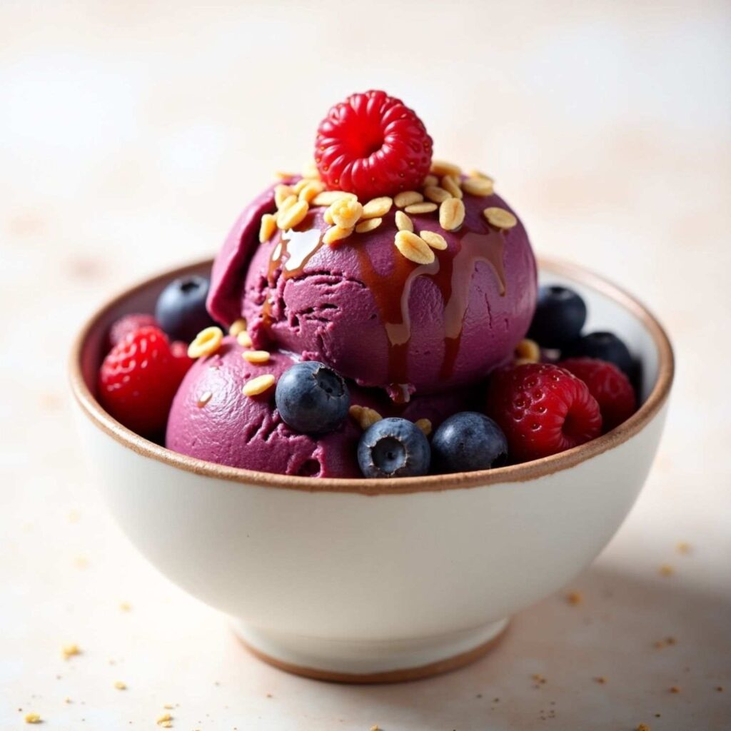 Acai Greek Yogurt Ice Cream