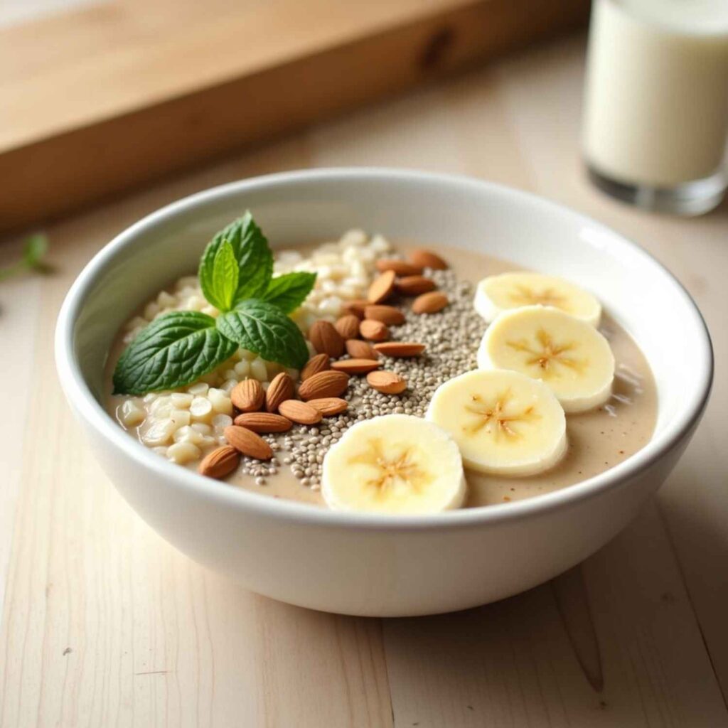 Banana Oat Protein Bowl