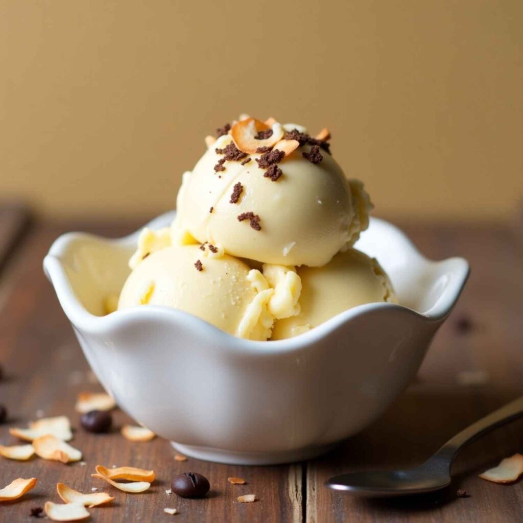 Coconut Coffee Ice Cream