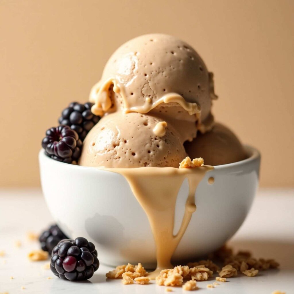 Peanut Butter Acai Ice Cream